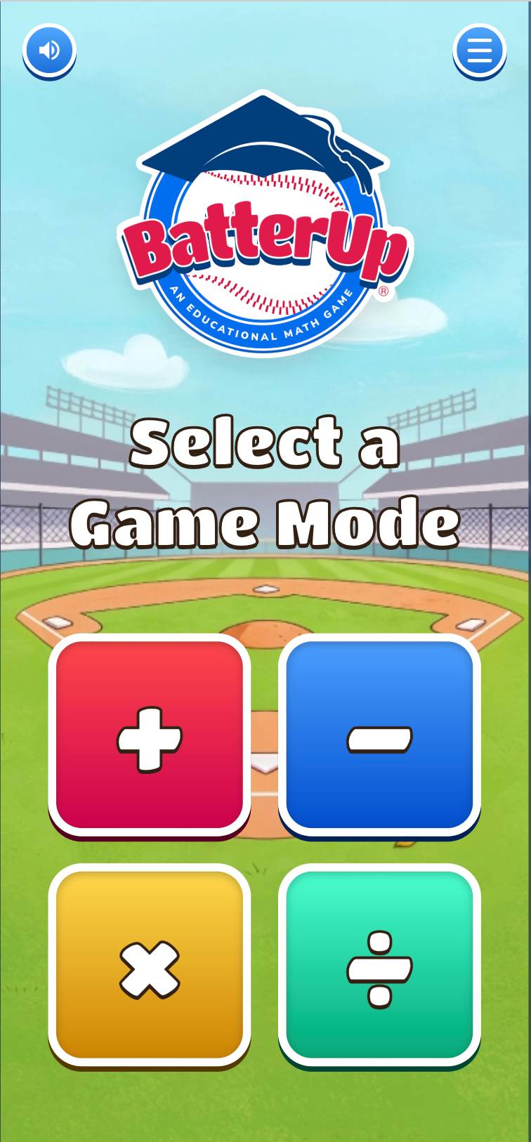 BatterUp® Select a Game Mode International Math Bee®